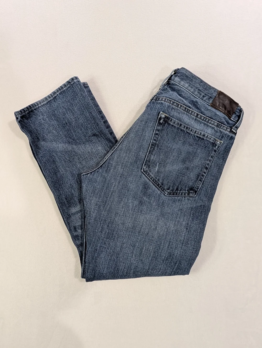 J. Crew 770 Straight Fit Men’s Jeans – Distressed Rip & Repair Wash – Size 34x30